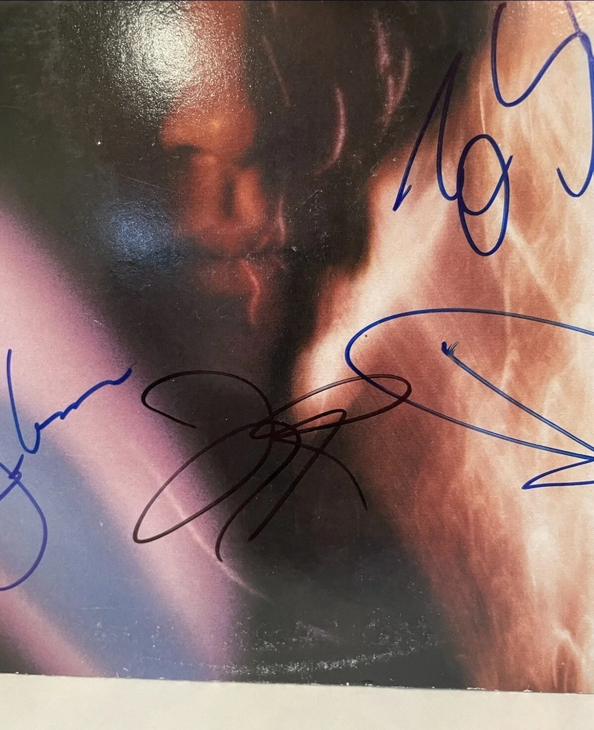Bon Jovi Signed 7800 Fahrenheit Album Vinyl LP Jon Bon Jovi Sambora X4 JSA COA, изображение 5