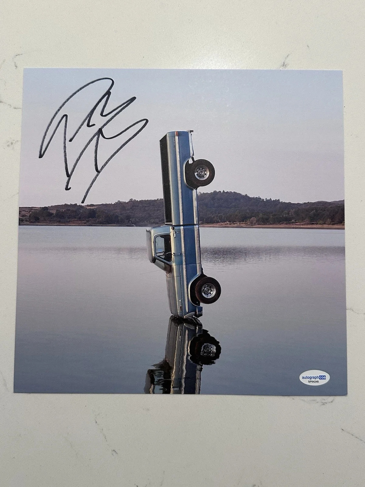 Post Malone F-1 Trillion CD with Signed 11x11 Print Autographed COA ACOA #7, изображение 5