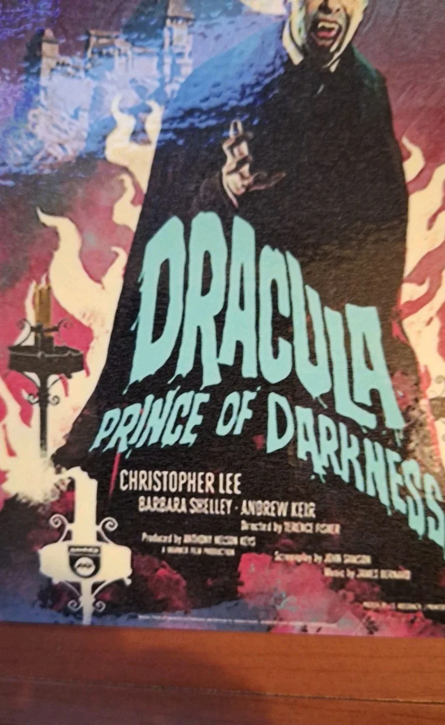 Dracula Prince of Darkness Christopher Lee Cinema Art Collectable Postcard, image 2