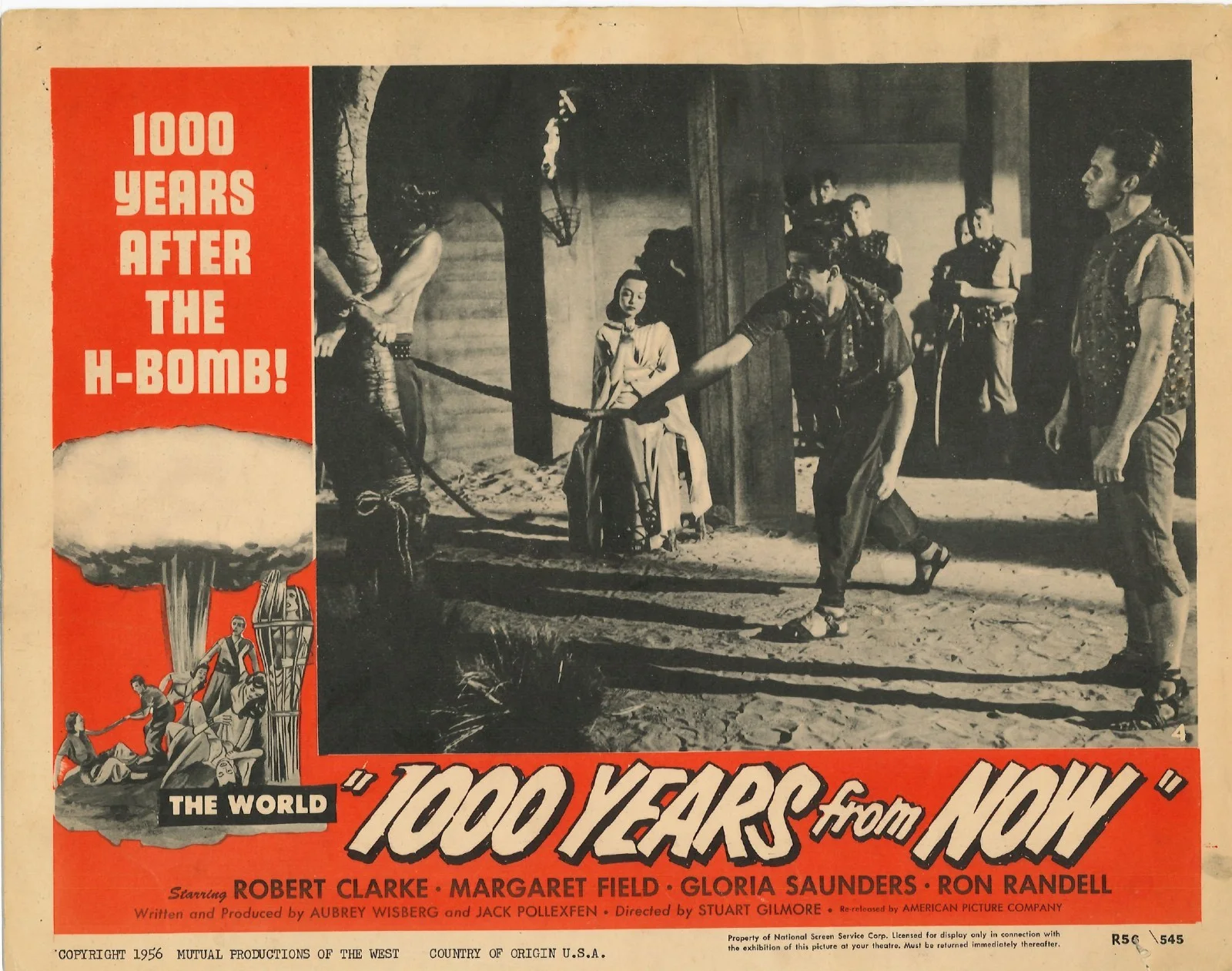 One Thousand [1000] Years From Now Captive Women 3x ORIGINAL US Lobby Cards 56RR, изображение 2