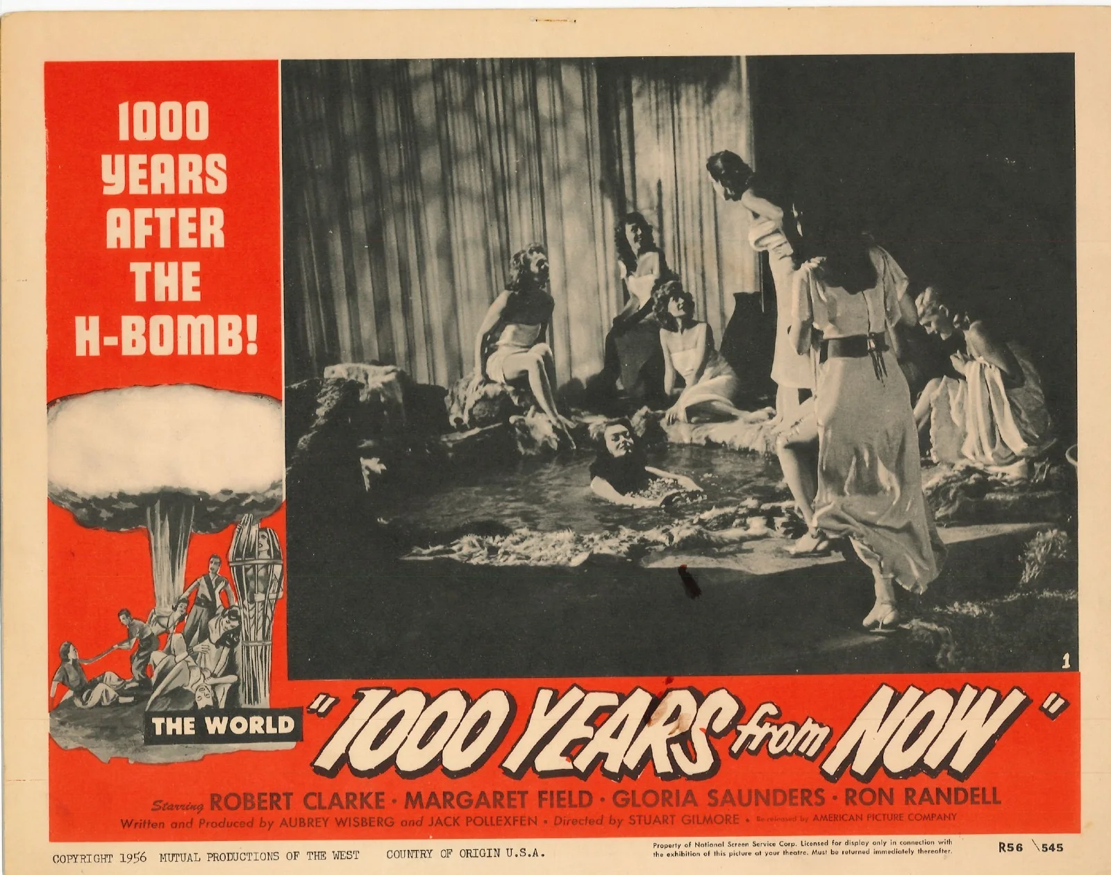 One Thousand [1000] Years From Now Captive Women 3x ORIGINAL US Lobby Cards 56RR, изображение 3