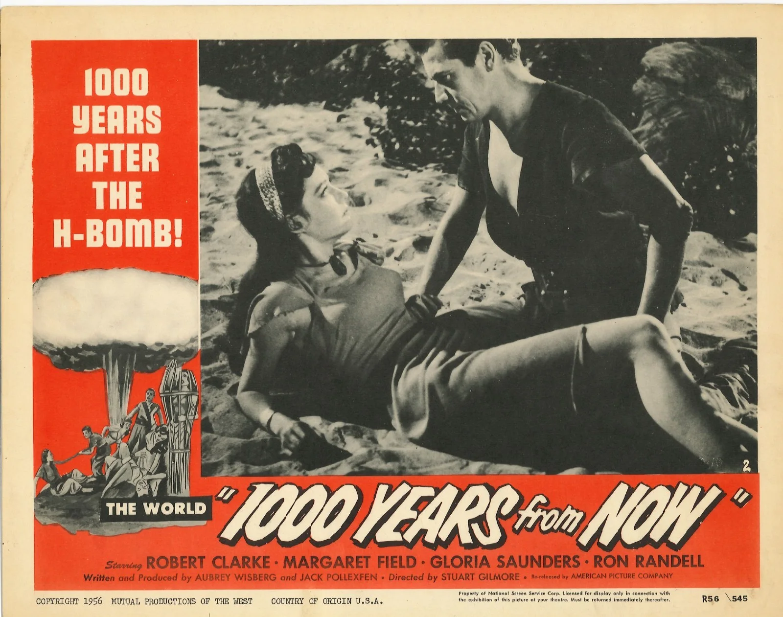 One Thousand [1000] Years From Now Captive Women 3x ORIGINAL US Lobby Cards 56RR, изображение 4