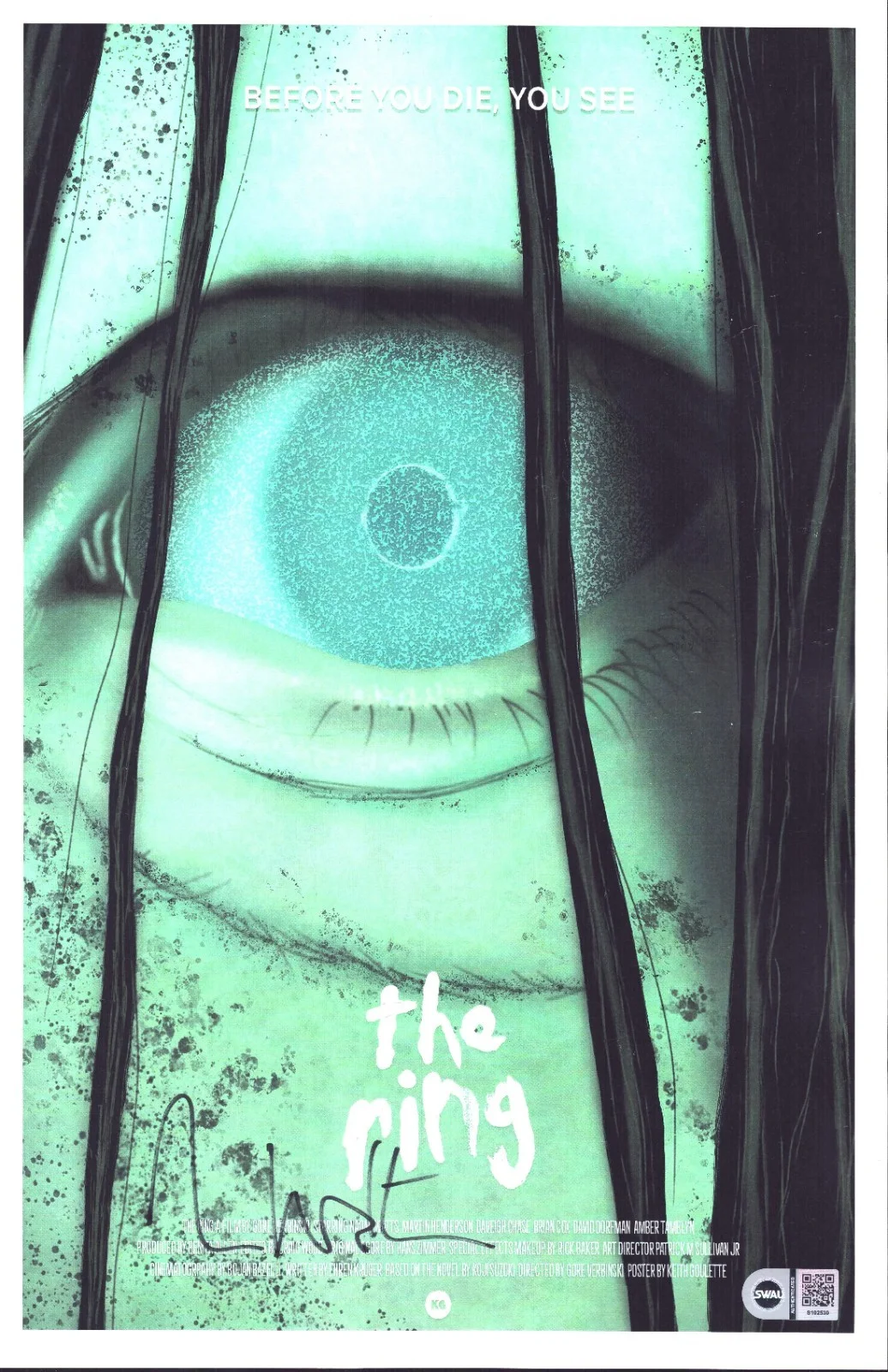 naomi watts — Naomi Watts Signed 11x17 Photo The Ring SWAU #3