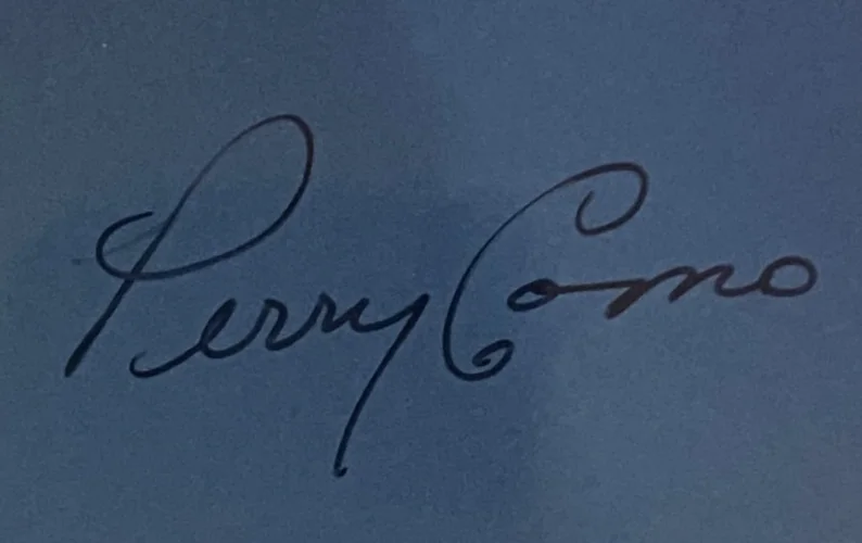 Perry Como — Perry Como Signed 8x10 Autograph Photograph with COA, image 2