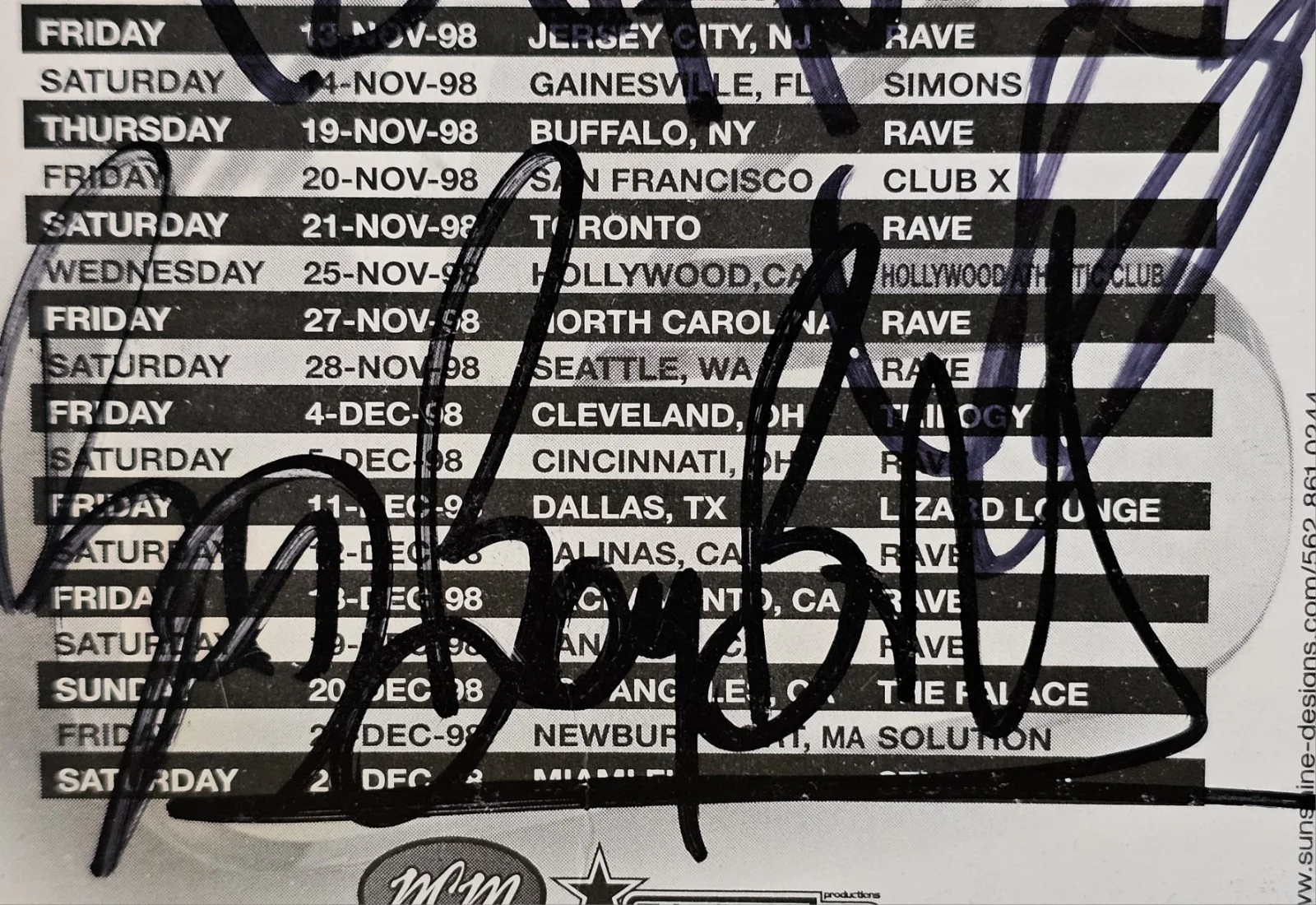 1998 Bad Boy Bill & Richard "Humpty" Vission House Music Icon Signed Tour Promo, изображение 4