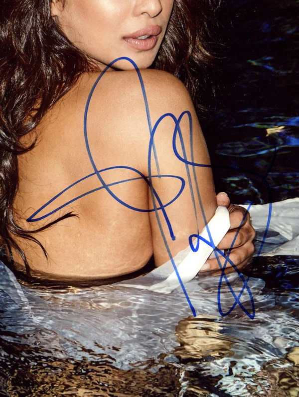 PRIYANKA CHOPRA SIGNED AUTOGRAPHED 11x14 PHOTO VERY PRETTY SEXY BECKETT BAS, image 2
