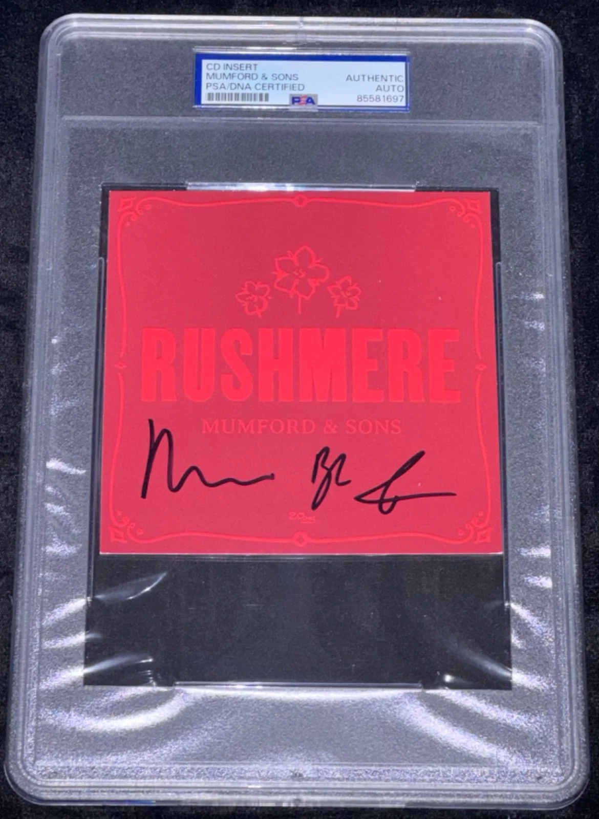 Signed Mumford & Sons CD Autographed by 3 Rushmere Cover Insert Jacket Auto PSA, image 2