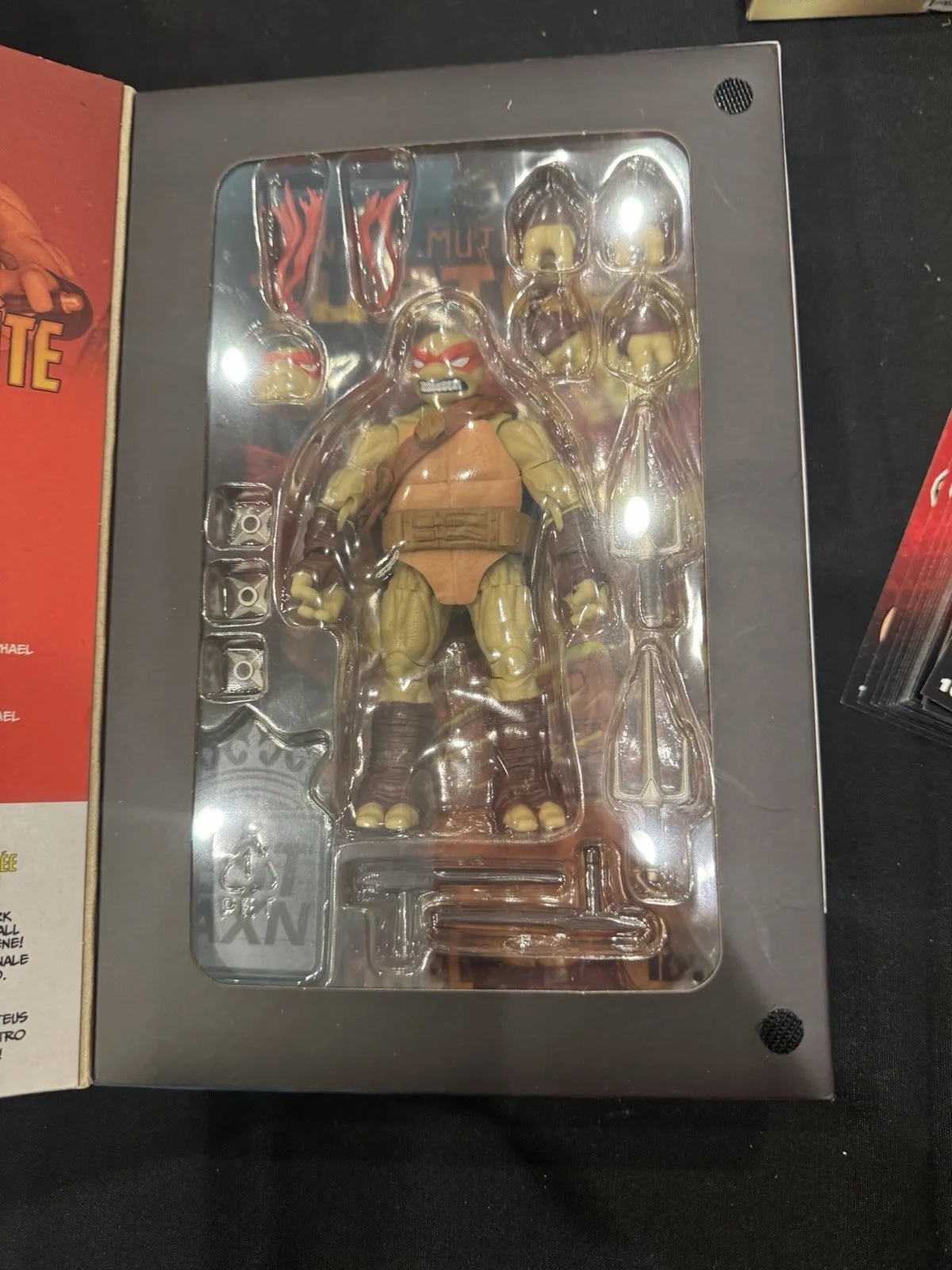 ROB PAULSEN — BST AXN TMNT Raphael Figure w/ Comic signed by Rob Paulsen, image 4
