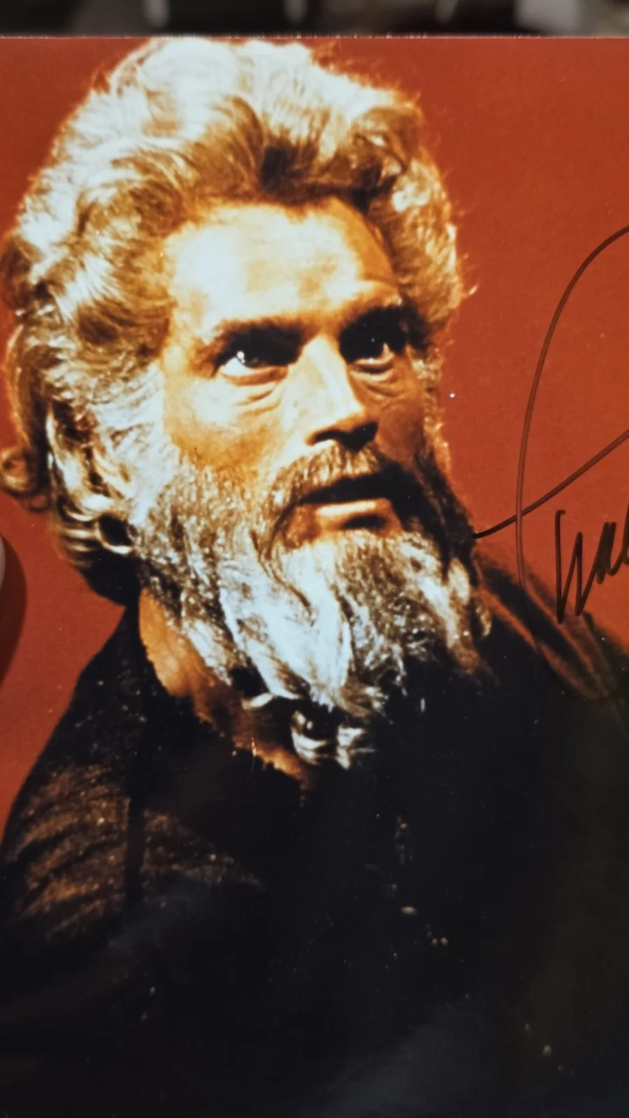 CHARLTON HESTON — Charlton Heston "Moses The Ten Commandments" Signed Autographed 8x10 Photo, изображение 4