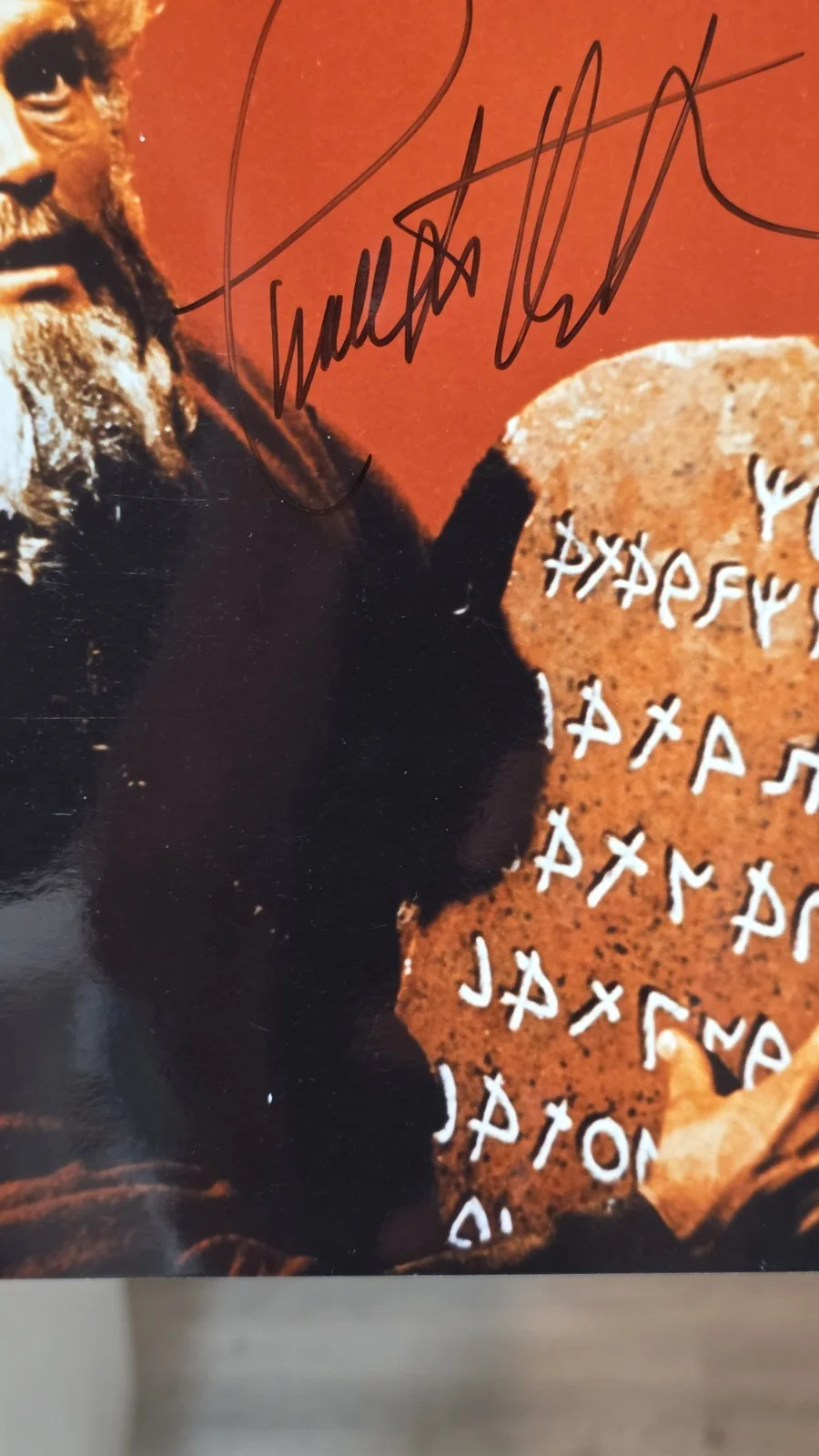CHARLTON HESTON — Charlton Heston "Moses The Ten Commandments" Signed Autographed 8x10 Photo, изображение 5