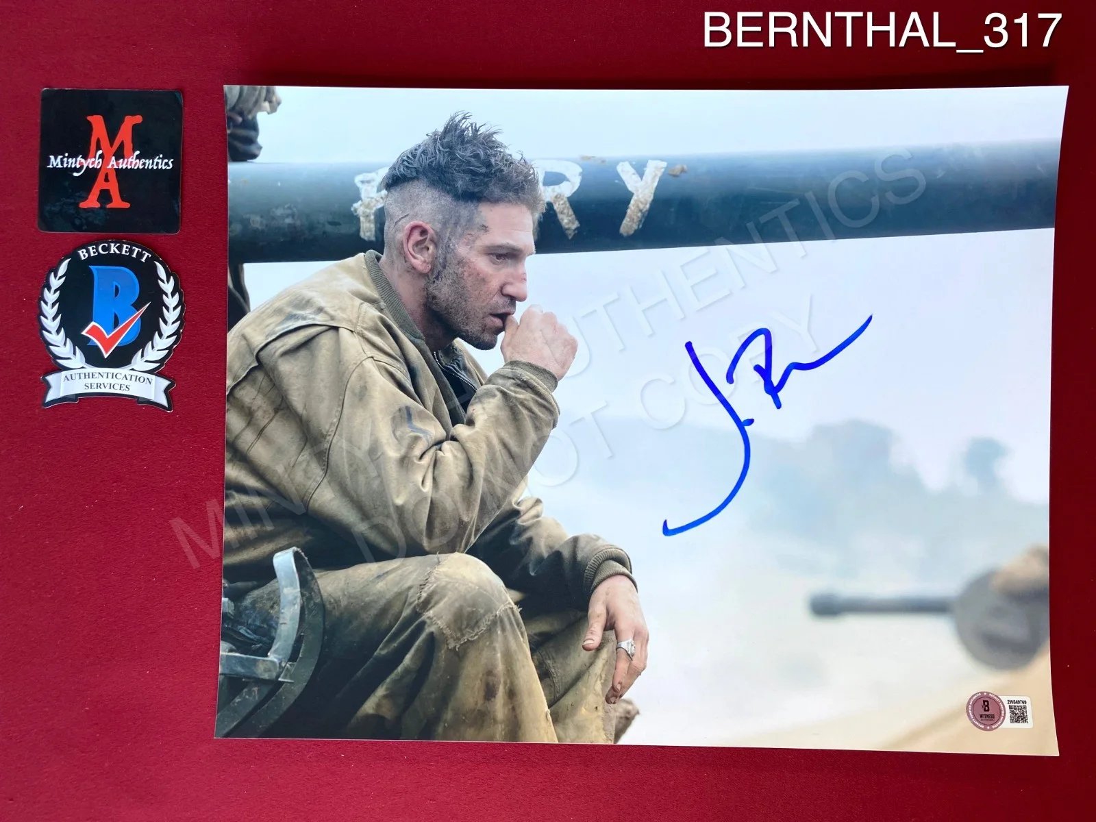Jon Bernthal — Jon Bernthal autographed signed 11x14 photo Fury Beckett COA