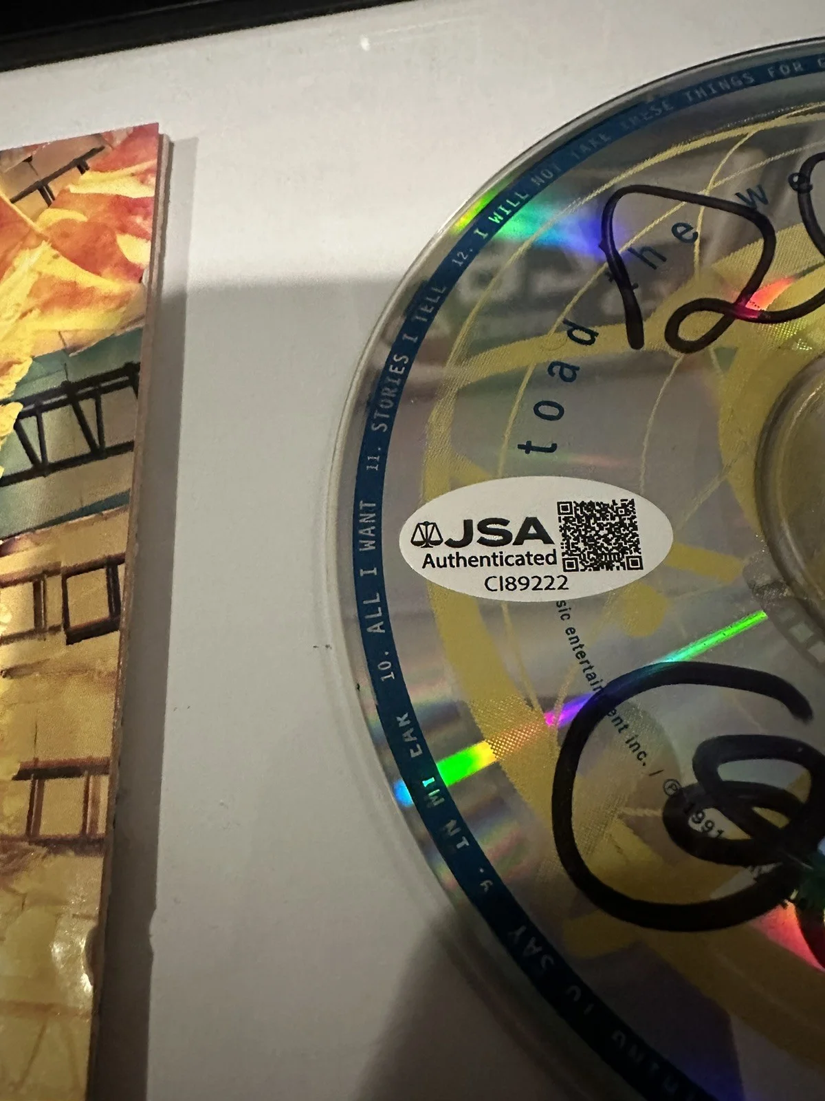 TOAD THE WET SPROCKET SIGNED FRAMED CD JSA COA AUTOGRAPHED BAND GLEN TODD DEAN 4, image 2