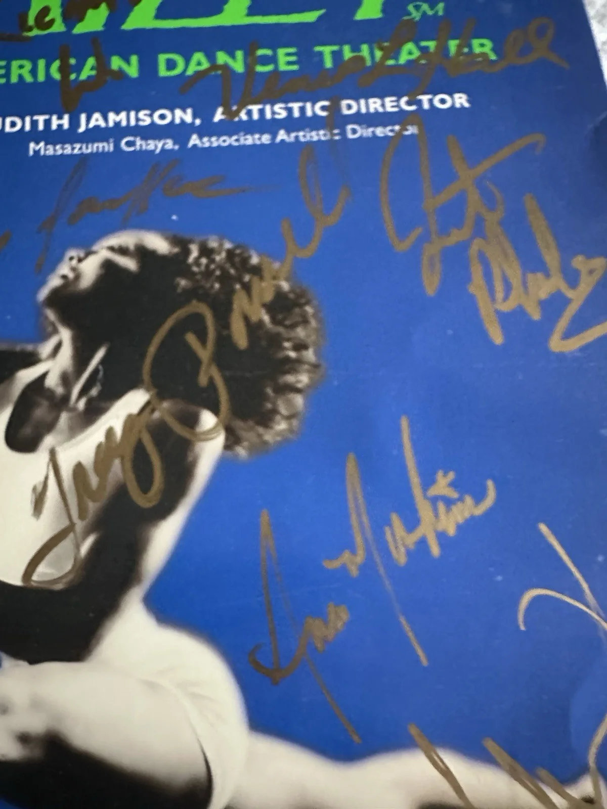 Vtg Alvin Ailey American Dance Theater Poster 1998 Autographed Many Signatures, изображение 5