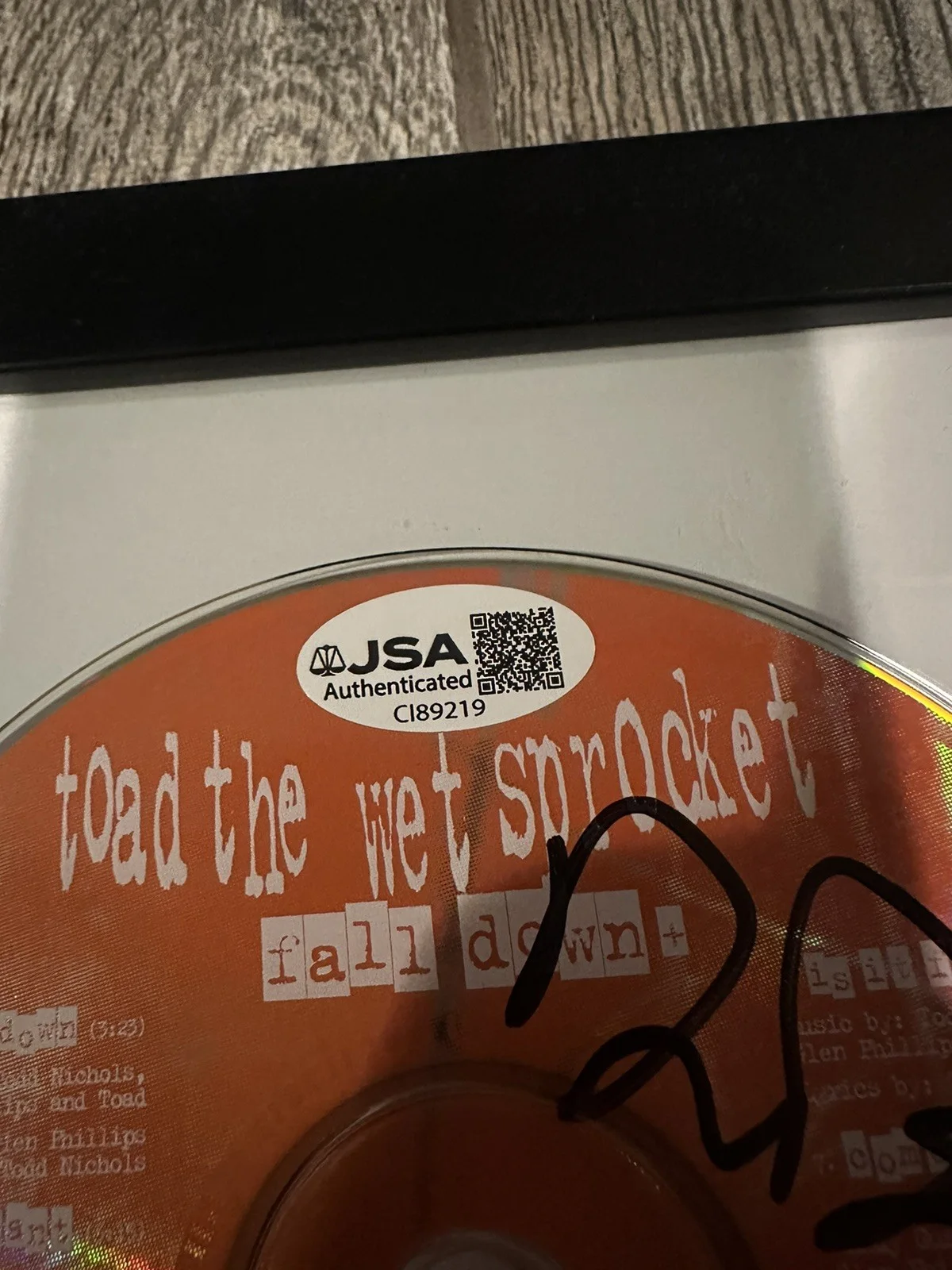 TOAD THE WET SPROCKET SIGNED FRAMED CD JSA COA AUTOGRAPHED BAND GLEN TODD DEAN 1, image 2