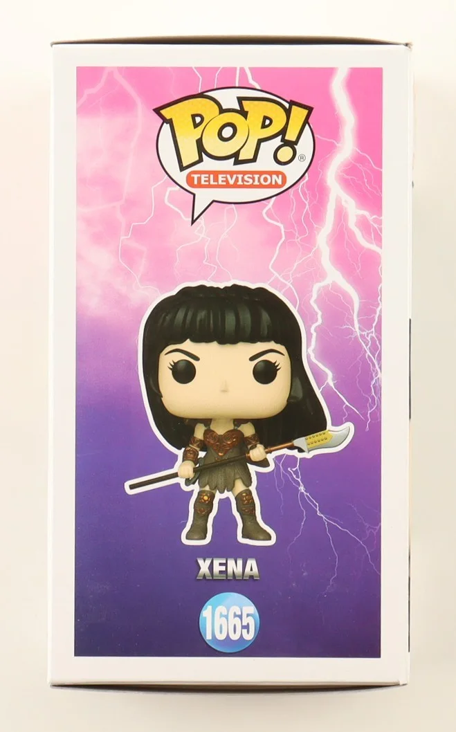 Lucy Lawless — Lucy Lawless Signed Funko Pop! Xena #1665 W/ PSA COA Xena Warrior Princess, image 3