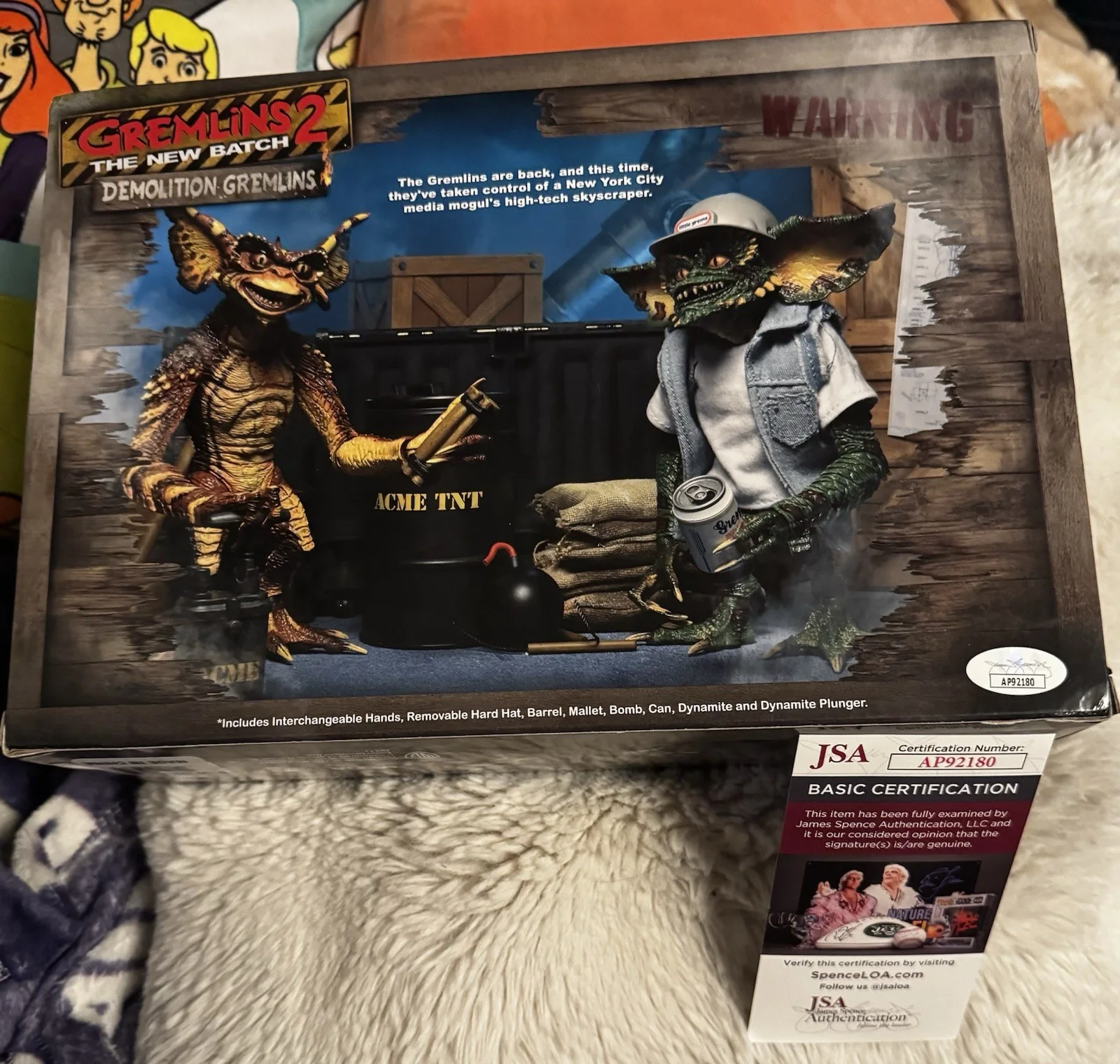 John Glover — JOHN GLOVER SIGNED Gremlins 2 NECA Action Figure Demolition JSA COA Daniel Clamp, image 5