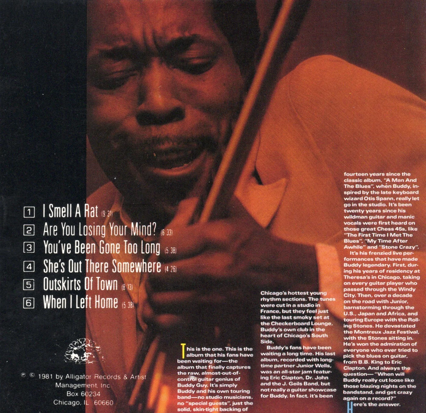 BUDDY GUY Stone Crazy! Autographed CD Cover/Booklet CD NOT INCLUDED, image 2
