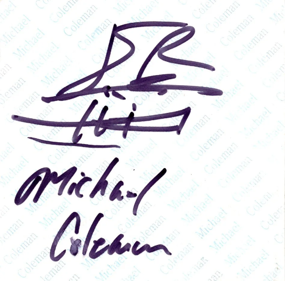 MICHAEL COLEMAN You Don't Know Like I Know Autographed CD Cover CD NOT INCLUDED, изображение 2