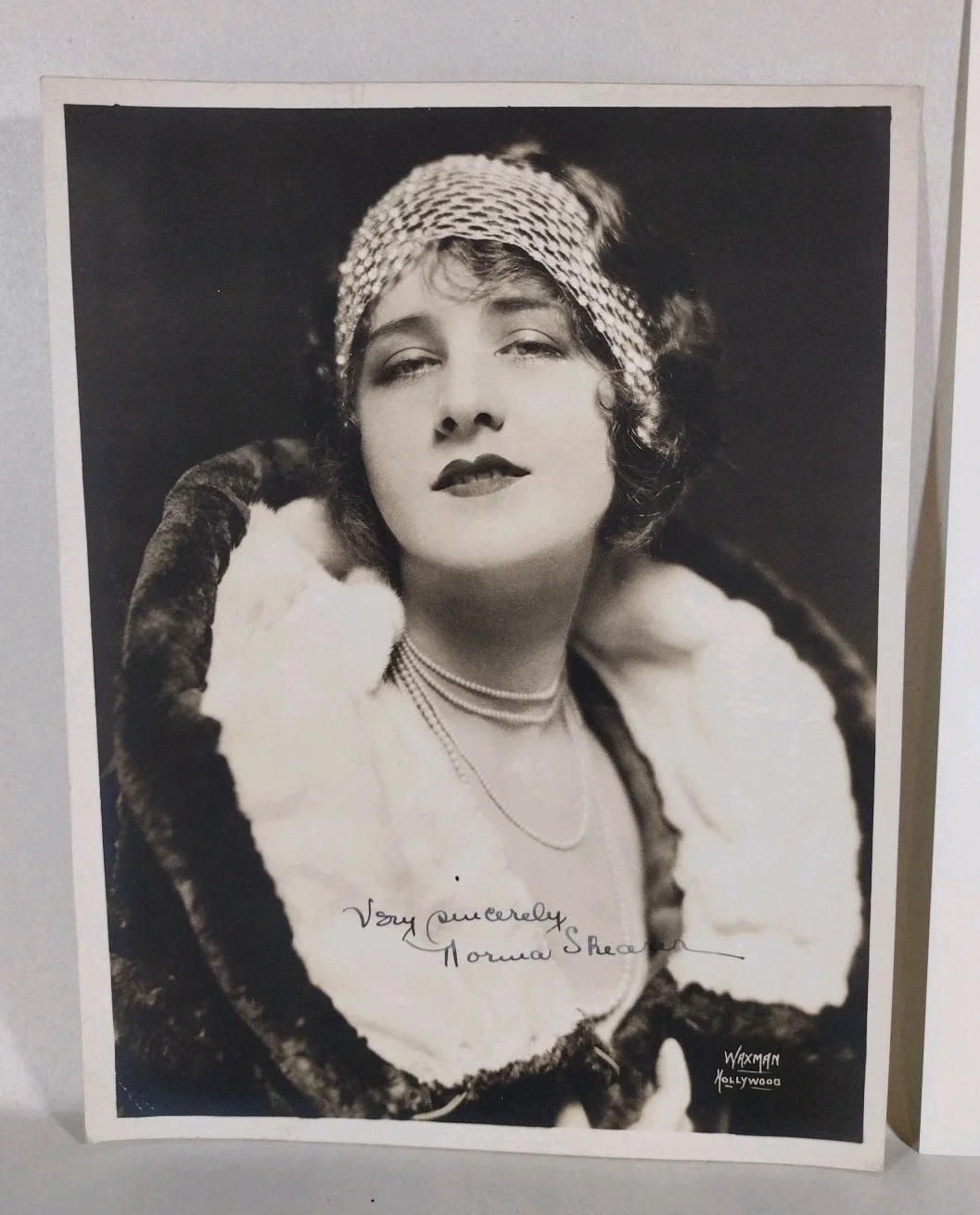 Norma Shearer — Norma Shearer Silver Screen Actress 6 X 9" Sepia Photo Signed W JSA COA, изображение 2