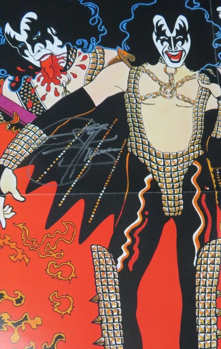 KISS Signed Autograph Auto "KISS Solo: 1978 S/T" Poster Mural Set by 4 JSA, изображение 4