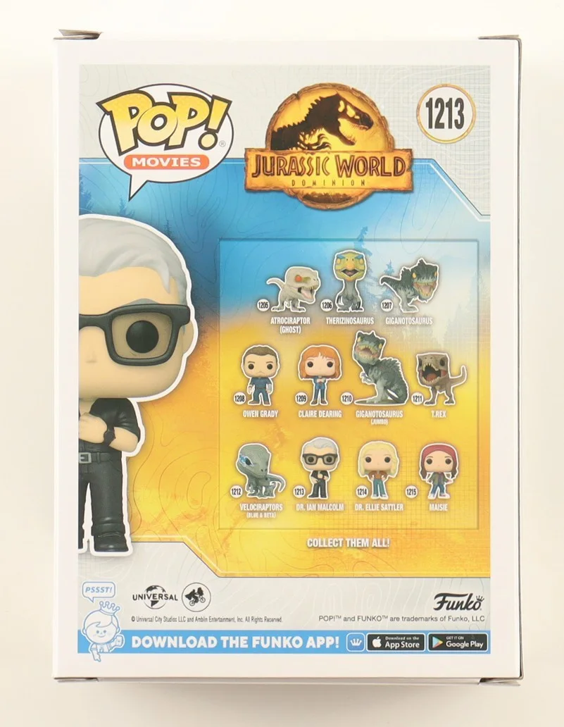 Jeff Goldblum — Jeff Goldblum Signed Funko Pop! #1213 Dr. Ian Malcolm W/ JSA COA Jurrasic Park, image 3