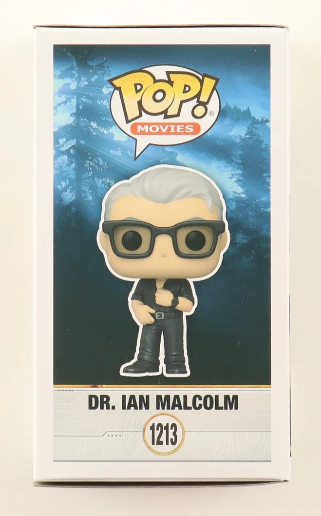 Jeff Goldblum — Jeff Goldblum Signed Funko Pop! #1213 Dr. Ian Malcolm W/ JSA COA Jurrasic Park, image 4