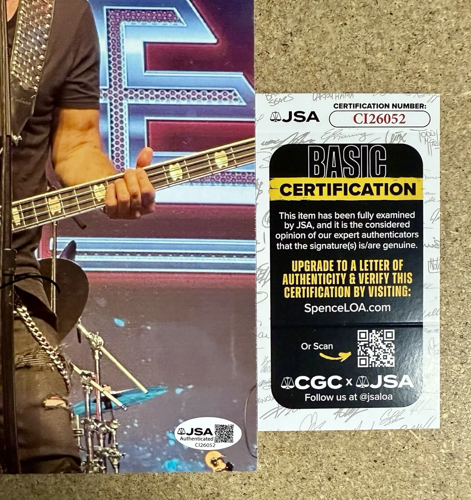 Musician Kip Winger Signed 8X10 Photo With JSA COA Alice Cooper The Mob, изображение 2