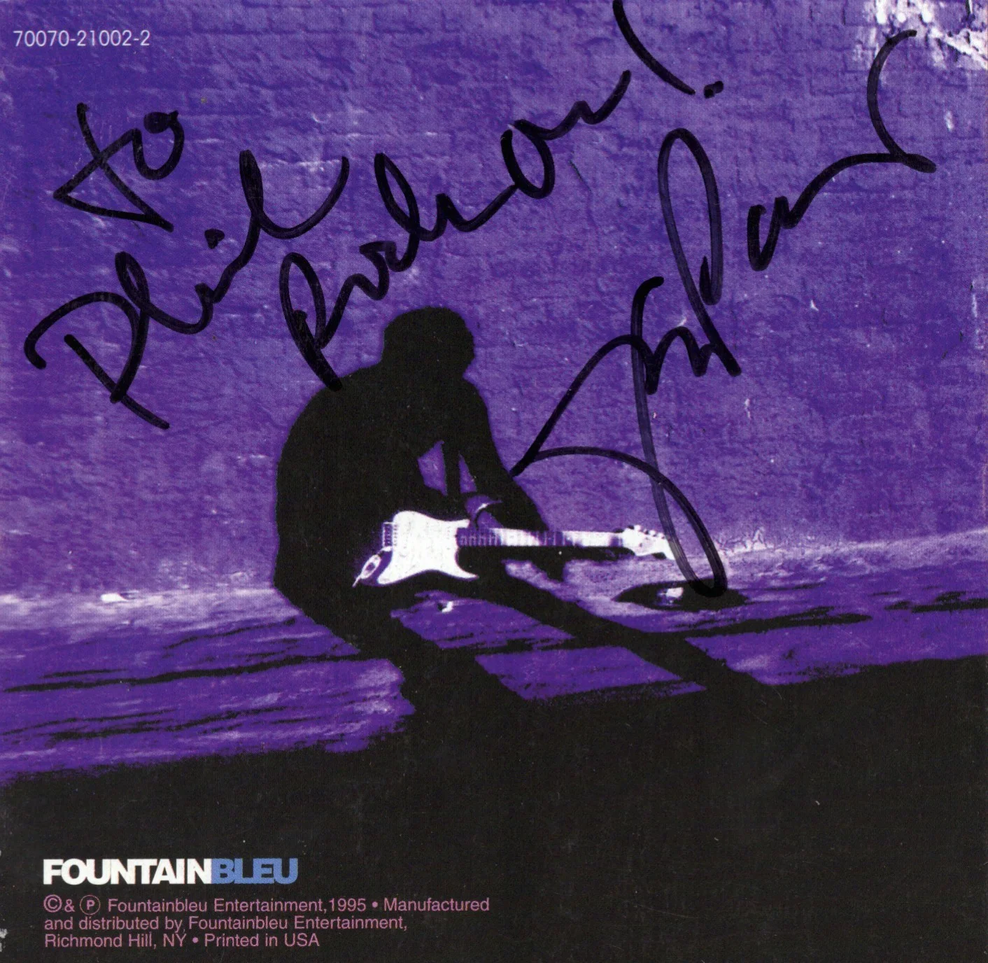 JON PARIS Rock The Universe Autographed CD Cover/Booklet CD NOT INCLUDED, изображение 2
