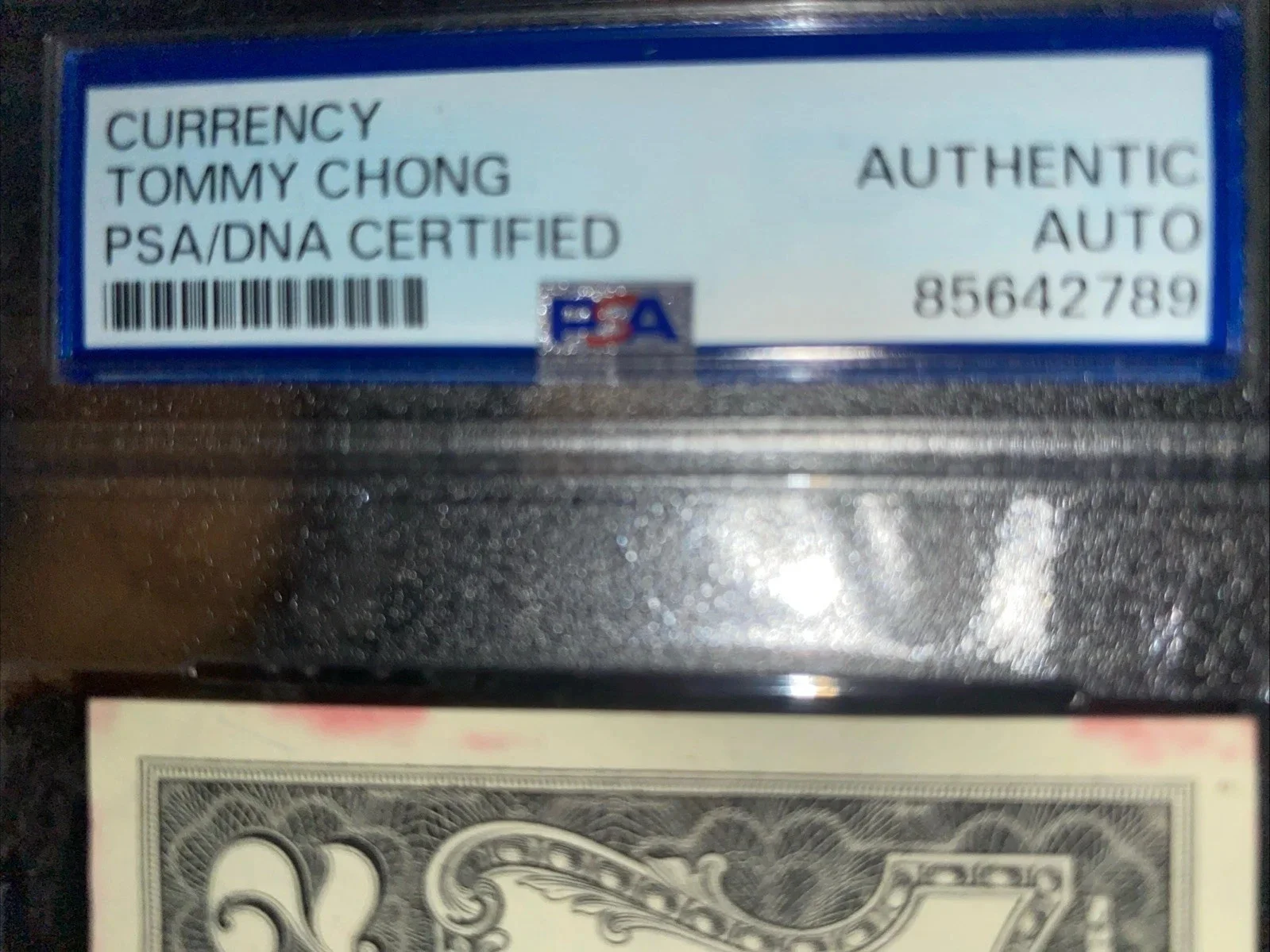 tommy chong — TOMMY CHONG signed $2 real currency autograph PSA/DNA encapsulated cheech chong, image 2