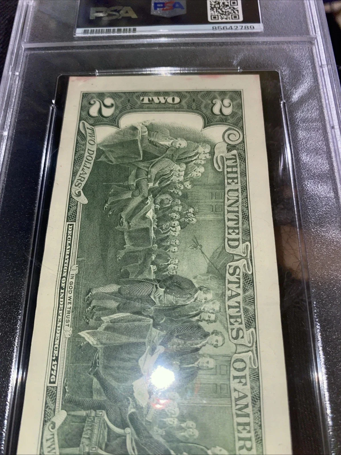 tommy chong — TOMMY CHONG signed $2 real currency autograph PSA/DNA encapsulated cheech chong, image 3