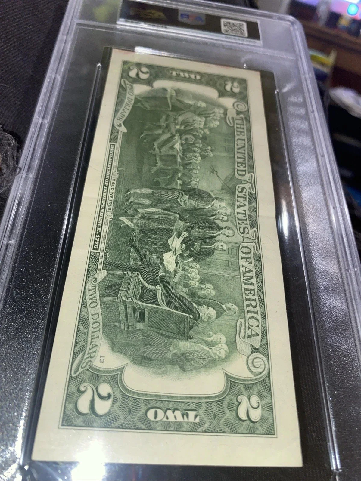 tommy chong — TOMMY CHONG signed $2 real currency autograph PSA/DNA encapsulated cheech chong, image 5