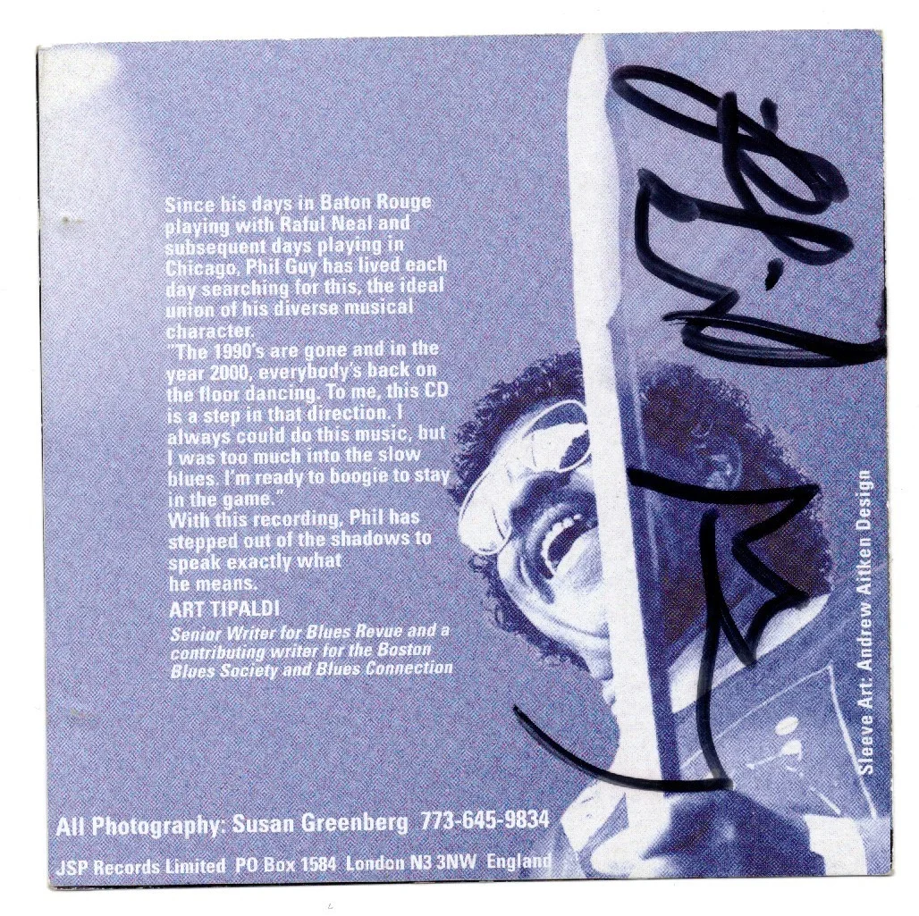 PHIL GUY Say What You Mean Autographed CD Cover/Booklet CD NOT INCLUDED, image 2