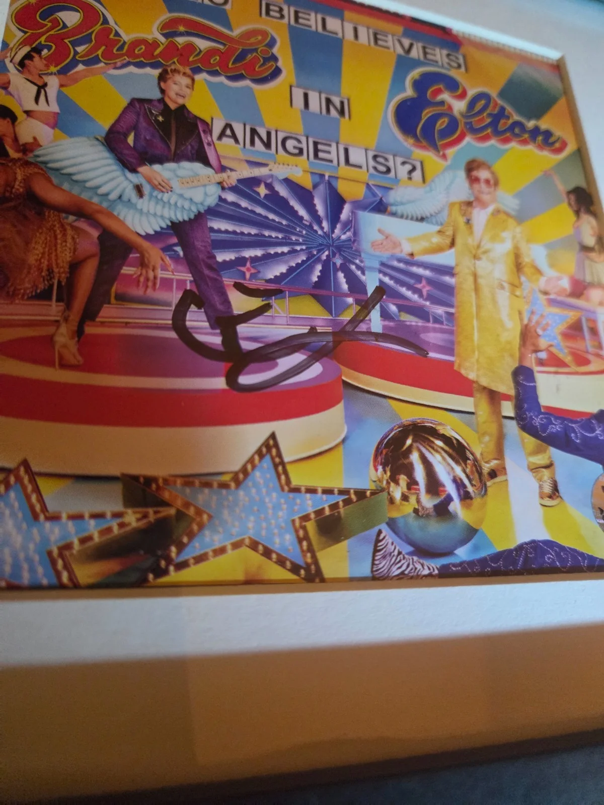 ELTON JOHN signed FRAMED CD case w/ cd "WHO BELIEVES IN ANGELS" coa hologram, изображение 3