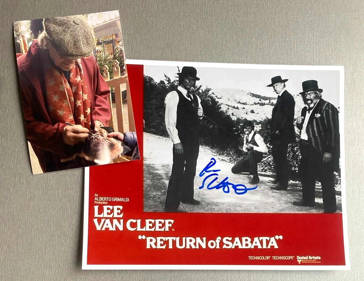 Rainer Schöne — RAINER SCHÖNE "Return Of Sabata" German actor in person autograph photo 8x10