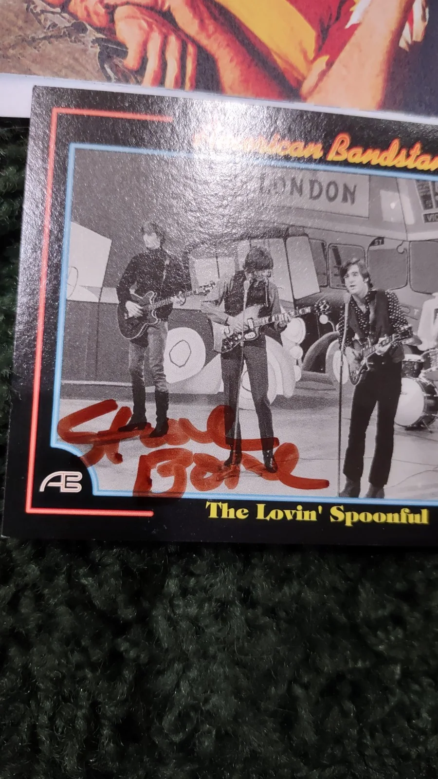 Lovin' Spoonful - Baseball Size Card Signed By Steve Boone, image 2