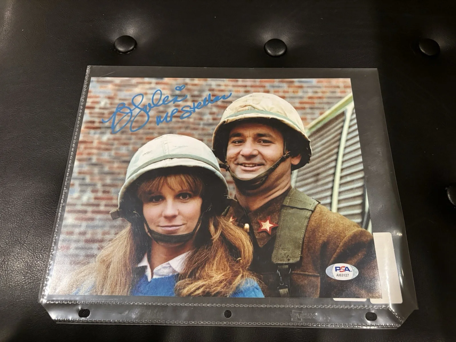 P.J. Soles — Signed 8x10 - P.J. Soles "MP Stella" signed Stripes, w/Bill Murray (PSA/DNA COA)