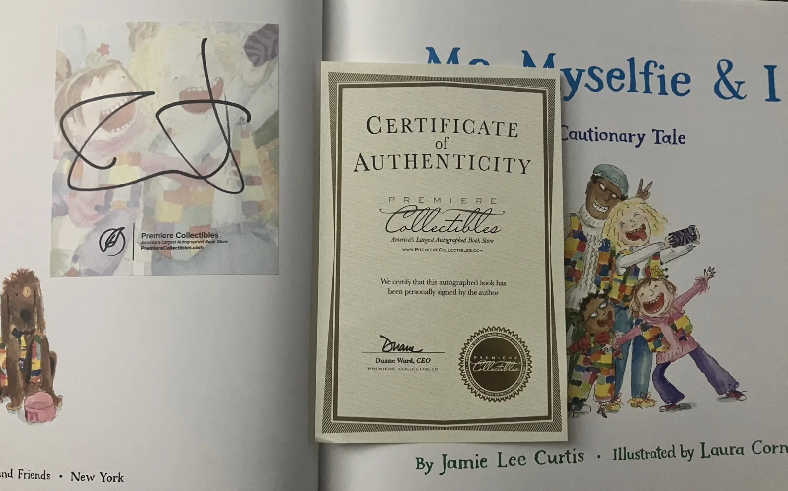 Jamie Lee Curtis — Jamie Lee Curtis SIGNED ‘Me, Myselfie & I’ AUTOGRAPHED Book with COA FREE SHIP, image 3