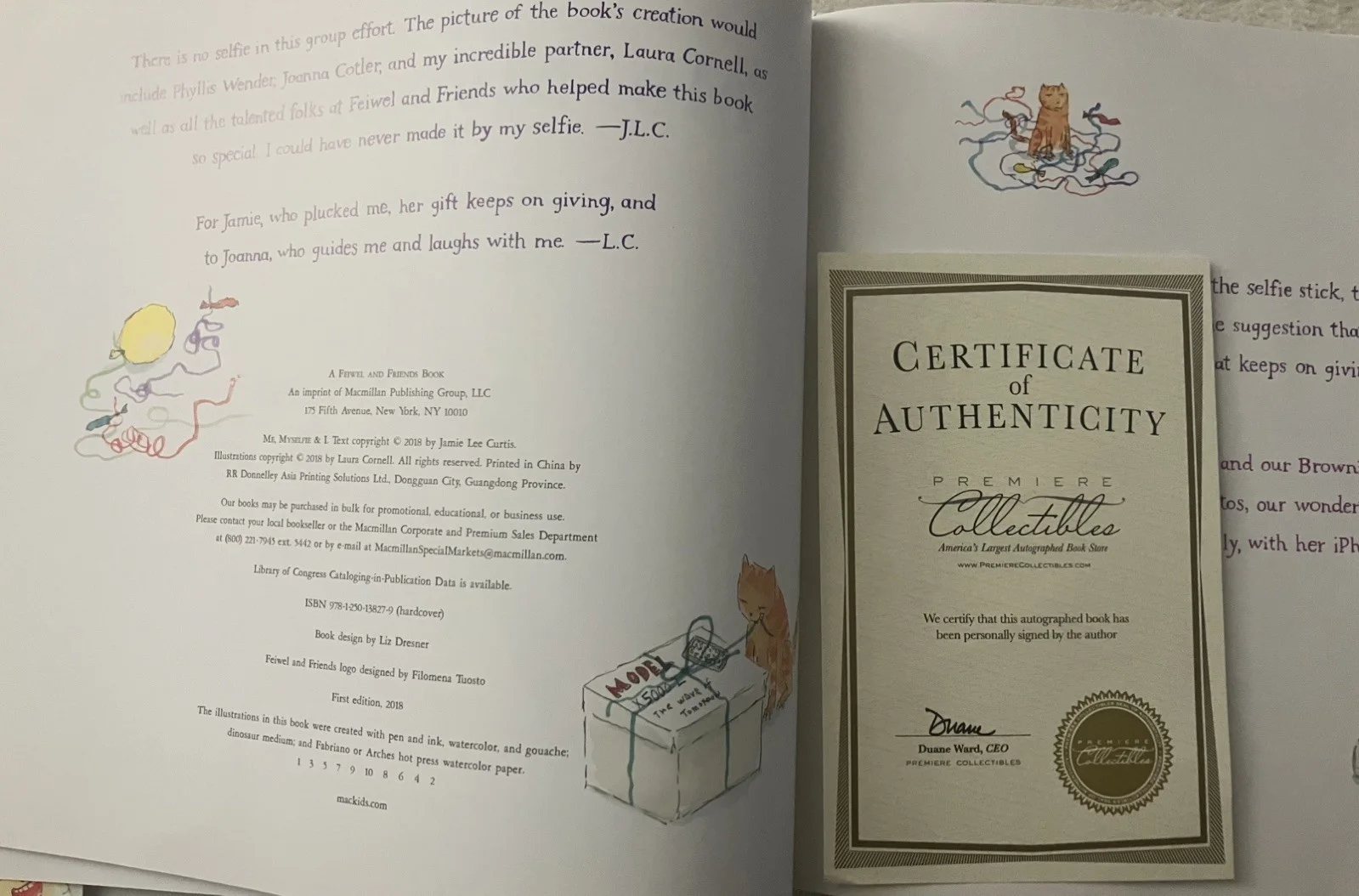Jamie Lee Curtis — Jamie Lee Curtis SIGNED ‘Me, Myselfie & I’ AUTOGRAPHED Book with COA FREE SHIP, image 4