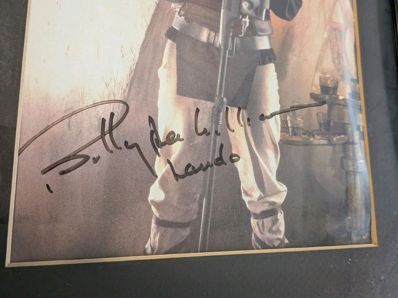 Billy Dee Williams as Lando Calrissian Autographed Poster 8x10, Framed, изображение 2