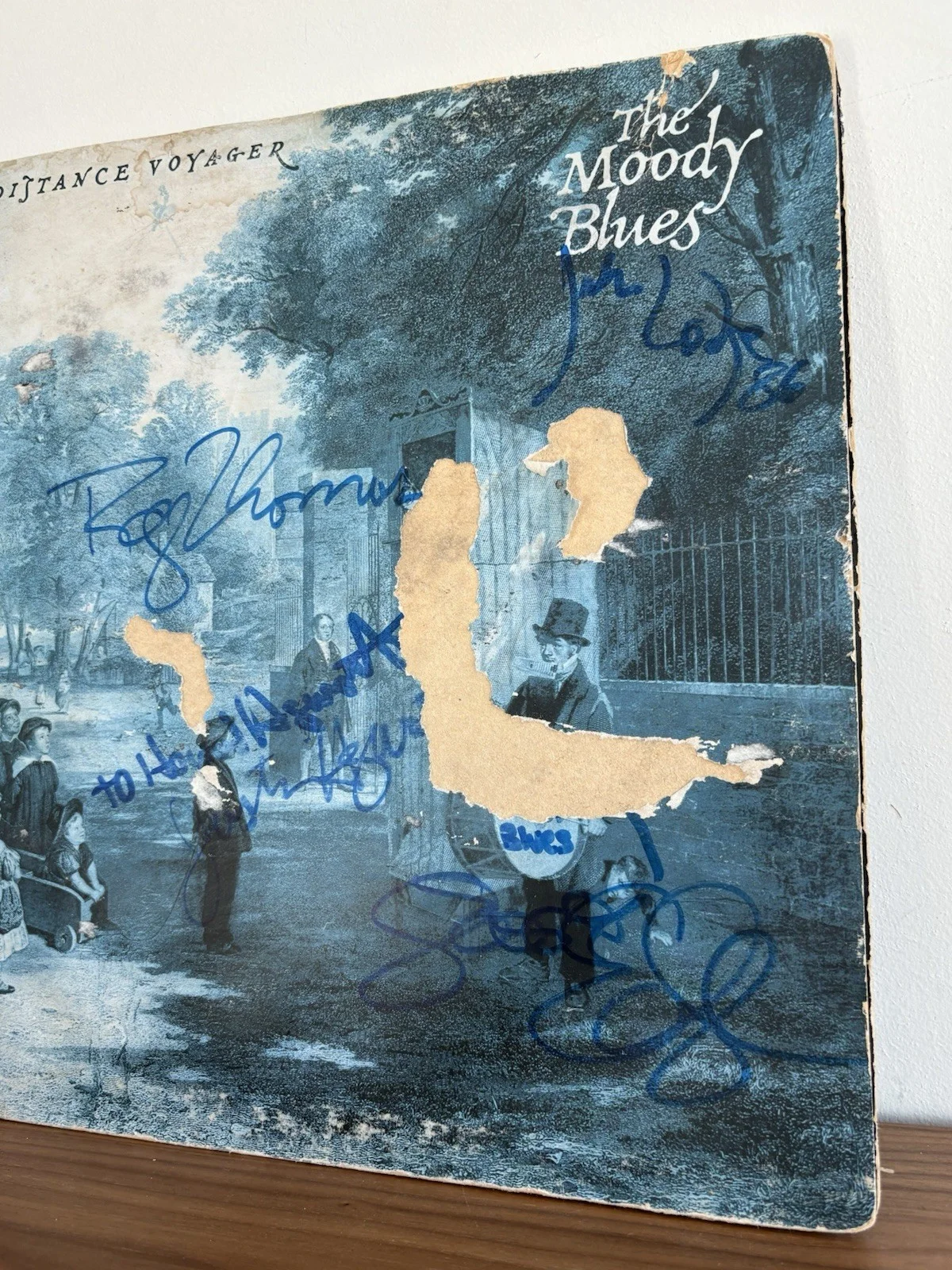 The Moody Blues Long Distance Voyager 1981 Compton Gatefold LP Rare Fully SIGNED, изображение 3