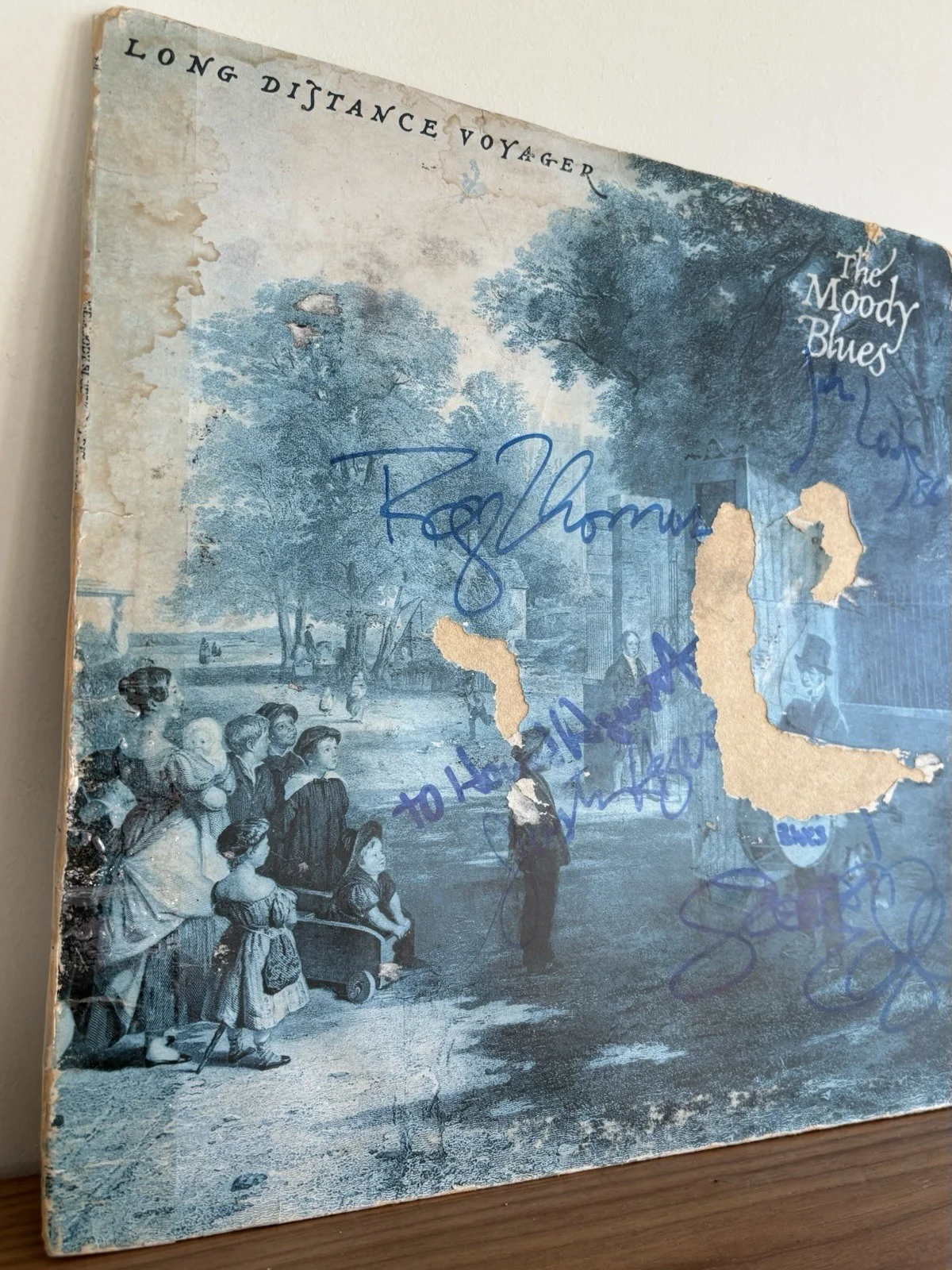 The Moody Blues Long Distance Voyager 1981 Compton Gatefold LP Rare Fully SIGNED, изображение 4