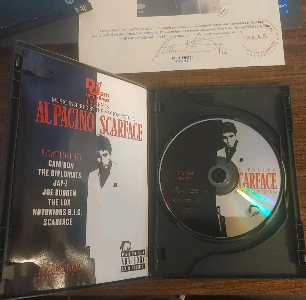 Al Pacino — Al Pacino Hand Signed Scarface 2 DVD Anniversary Edition Letter Of Authenticity, изображение 4