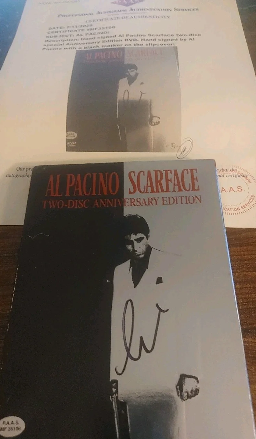 Al Pacino — Al Pacino Hand Signed Scarface 2 DVD Anniversary Edition Letter Of Authenticity, изображение 5