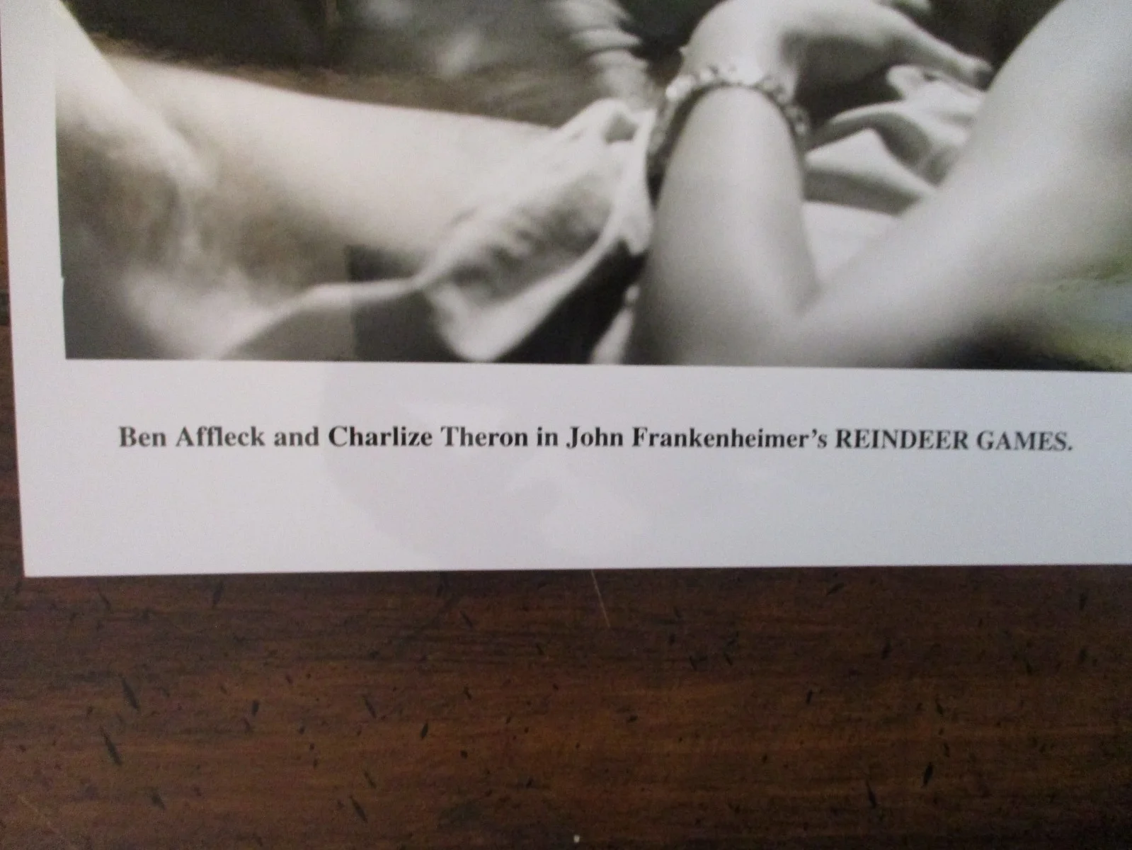 Charlize Theron/Ben Affleck(REINDEER GAMES)2000 10 x 8 Black & White Press Photo, изображение 2
