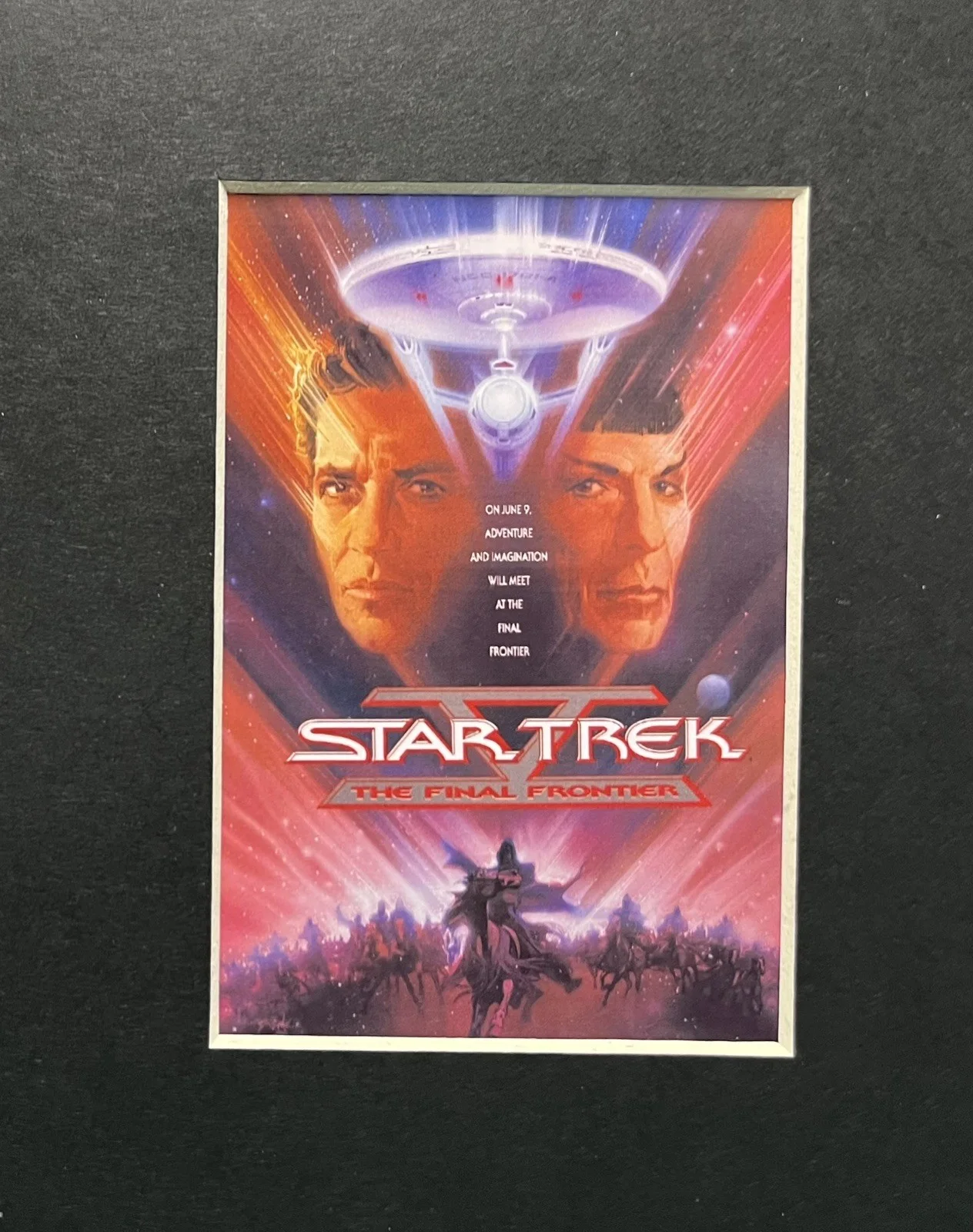 STAR TREK . THE FINAL FRONTIER . 35mm Film Cell Mounted Display, image 3