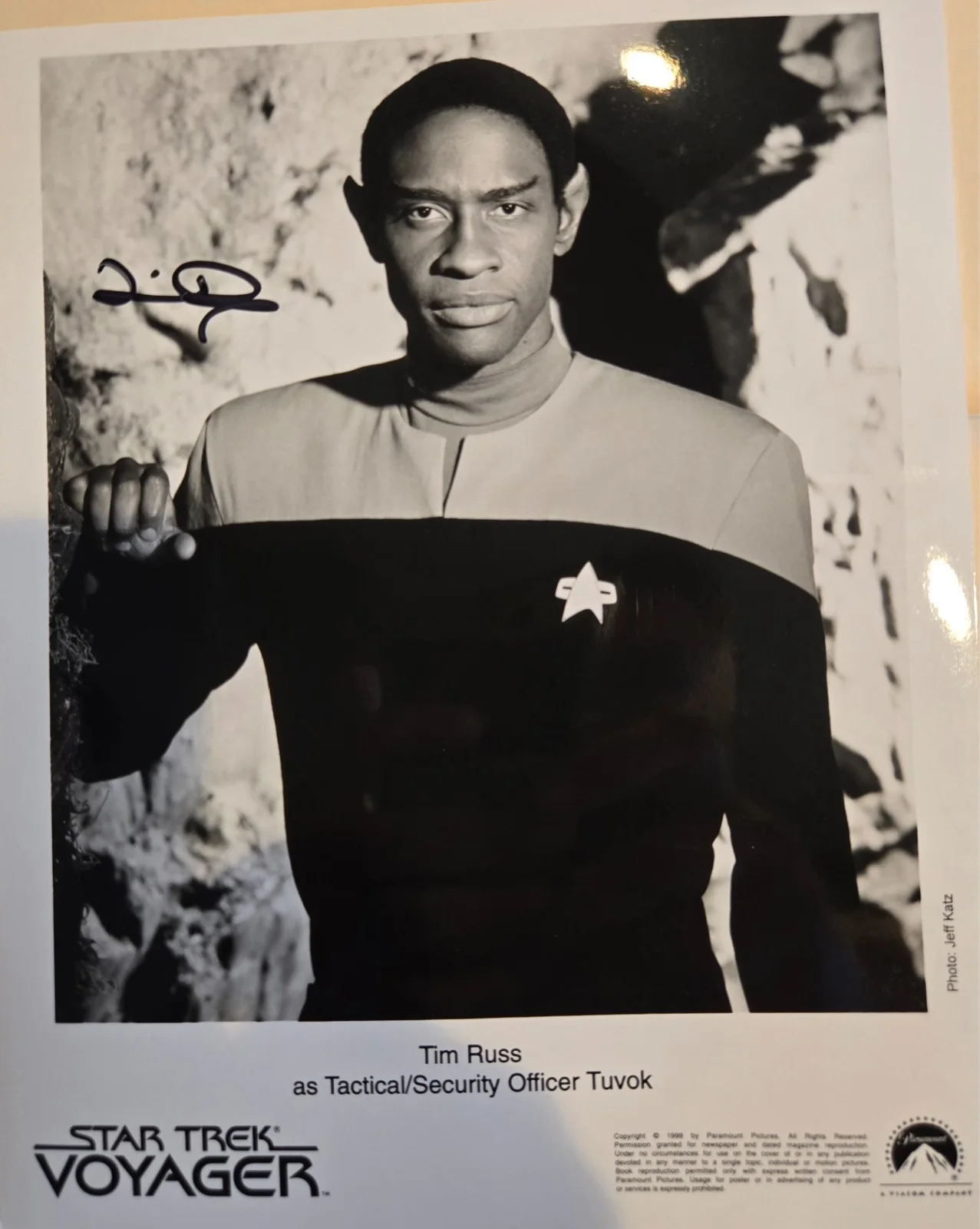 Tim Russ — Tim Russ - Tuvok - Star Trek Voyager - Autographed Photo