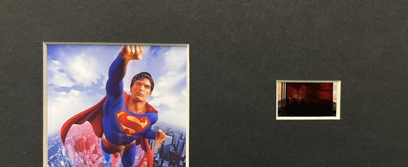 SUPERMAN . SUPERMAN THE MOVIE . 35mm Film Cell Mounted Display, image 3