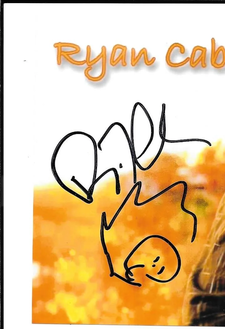 RYAN CABRERA signed / autographed PHOTO W/ SKETCH Inperson, изображение 2