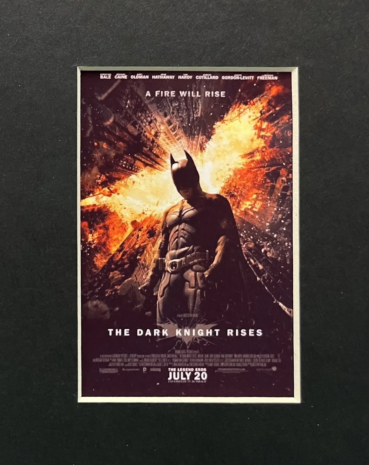 BATMAN . THE DARK KNIGHT RISES . 35mm Film Cell Mounted Display, image 2