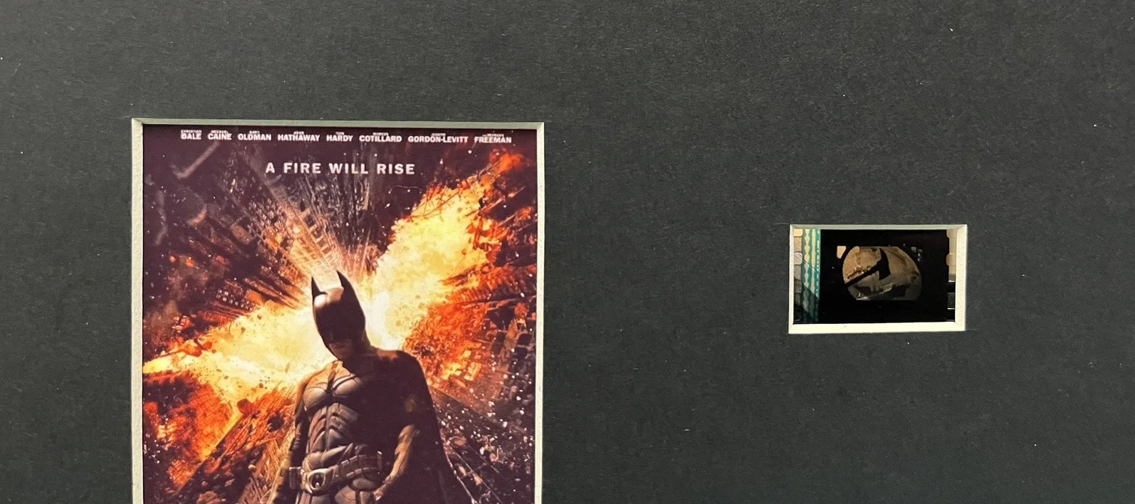 BATMAN . THE DARK KNIGHT RISES . 35mm Film Cell Mounted Display, image 3